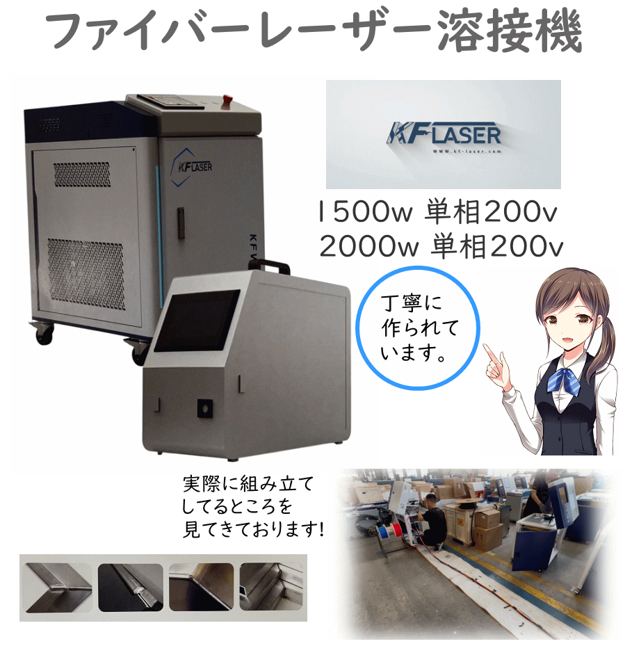 ファイバーレーザー溶接機による高精度金属溶接装置
